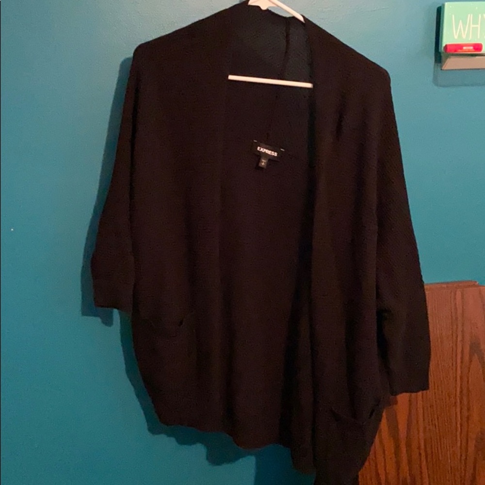 Express black cardigan